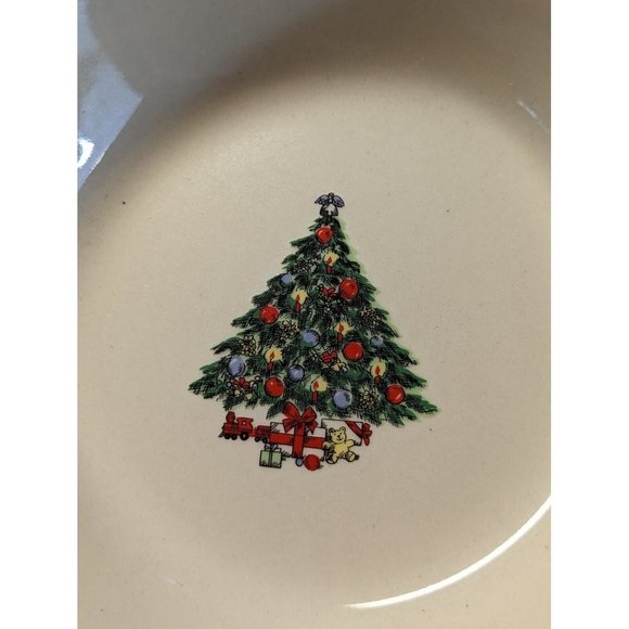 Classic Christmas Tree Stoneware Cereal Soup Bowls Set of Four Christmas Dishes - Picture 5 of 5